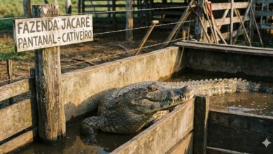 Criação de Jacarés: Carne Gourmet e o "Ouro Negro" (Couro)