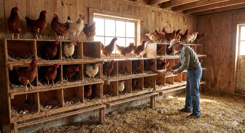 Galinhas Poedeiras: A Matemática da Caixa de 30 Dúzias